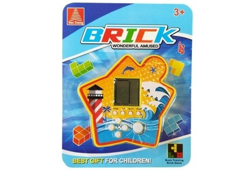 Gra Elektroniczna Kieszonkowa Brick Tetris Żółty Gra Elektroniczna Kieszonkowa Brick Tetris Żółty
