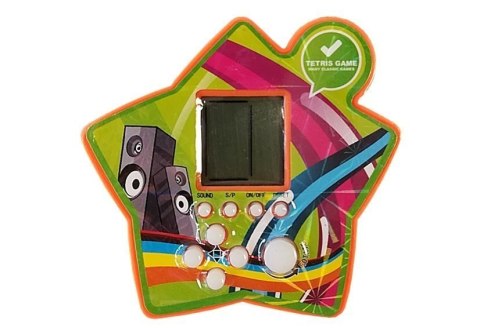 Gra Elektroniczna Kieszonkowa Tetris Gwiazdka Pomarańczowy Gra Elektroniczna Kieszonkowa Tetris Gwiazdka Pomarańczowy