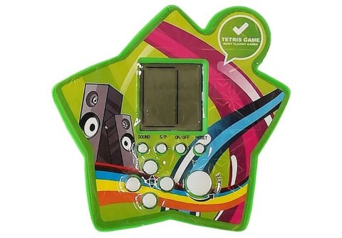 Gra Elektroniczna Kieszonkowa Tetris Gwiazdka Zielony Gra Elektroniczna Kieszonkowa Tetris Gwiazdka Zielony