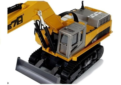 Pojazd Budowlany Koparka RC Zdalnie Sterowana 2.4G R/C Światła Żółty Pojazd Budowlany Koparka RC Zdalnie Sterowana 2.4G R/C Światła Żółty