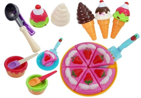 Zestaw Słodyczy Desery Lody Ciasteczka Akcesoria Zestaw Słodyczy Desery Lody Ciasteczka Akcesoria