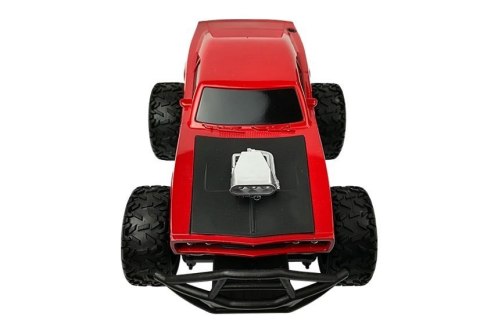 Auto Zdalnie Sterowane R/C 6.5 km/h Wysokie Koła Czerwone Auto Zdalnie Sterowane R/C 6.5 km/h Wysokie Koła Czerwone