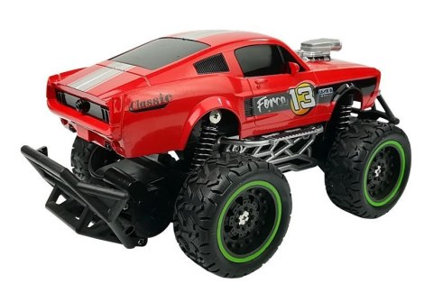 Auto Zdalnie Sterowane R/C 6.5 km/h Wysokie Koła Czerwone Auto Zdalnie Sterowane R/C 6.5 km/h Wysokie Koła Czerwone