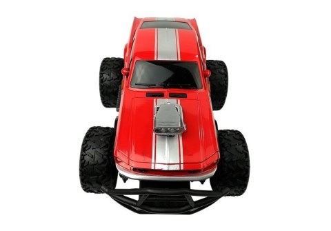 Auto Zdalnie Sterowane R/C 6.5 km/h Wysokie Koła Czerwone Auto Zdalnie Sterowane R/C 6.5 km/h Wysokie Koła Czerwone
