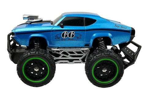 Auto Zdalnie Sterowane R/C 6.5 km/h Wysokie Koła Niebieskie Auto Zdalnie Sterowane R/C 6.5 km/h Wysokie Koła Niebieskie