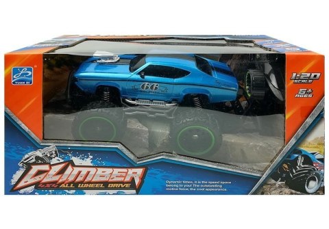 Auto Zdalnie Sterowane R/C 6.5 km/h Wysokie Koła Niebieskie Auto Zdalnie Sterowane R/C 6.5 km/h Wysokie Koła Niebieskie