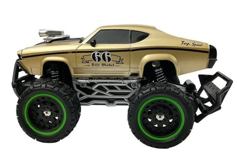 Auto Zdalnie Sterowane R/C 6.5 km/h Wysokie Koła Złoty Auto Zdalnie Sterowane R/C 6.5 km/h Wysokie Koła Złoty