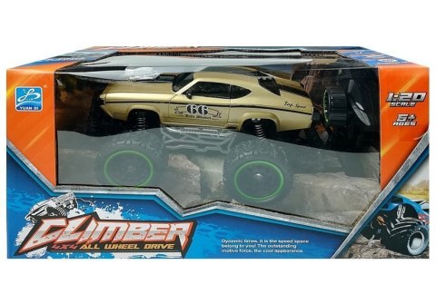 Auto Zdalnie Sterowane R/C 6.5 km/h Wysokie Koła Złoty Auto Zdalnie Sterowane R/C 6.5 km/h Wysokie Koła Złoty