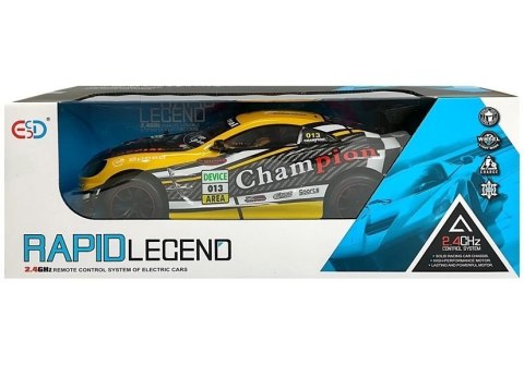 Auto Zdalnie Sterowane Sportowe 2.4GHz Żółte Auto Zdalnie Sterowane Sportowe 2.4GHz Żółte
