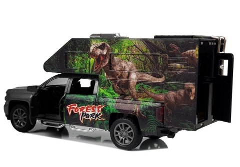 Camper z Dinozaurami 1:32 Czarny Camper z Dinozaurami 1:32 Czarny
