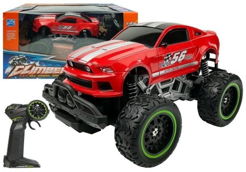Auto Zdalnie Sterowane R/C 6.5 km/h Wysokie Koła Czerwone Auto Zdalnie Sterowane R/C 6.5 km/h Wysokie Koła Czerwone
