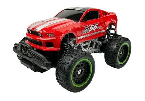 Auto Zdalnie Sterowane R/C 6.5 km/h Wysokie Koła Czerwone Auto Zdalnie Sterowane R/C 6.5 km/h Wysokie Koła Czerwone