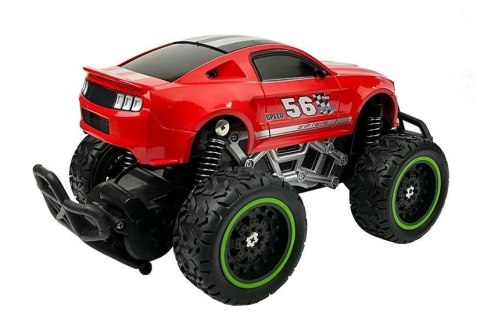 Auto Zdalnie Sterowane R/C 6.5 km/h Wysokie Koła Czerwone Auto Zdalnie Sterowane R/C 6.5 km/h Wysokie Koła Czerwone