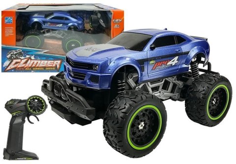 Auto Zdalnie Sterowane R/C 6.5 km/h Wysokie Koła Niebieskie Auto Zdalnie Sterowane R/C 6.5 km/h Wysokie Koła Niebieskie