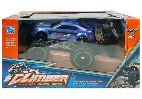 Auto Zdalnie Sterowane R/C 6.5 km/h Wysokie Koła Niebieskie Auto Zdalnie Sterowane R/C 6.5 km/h Wysokie Koła Niebieskie