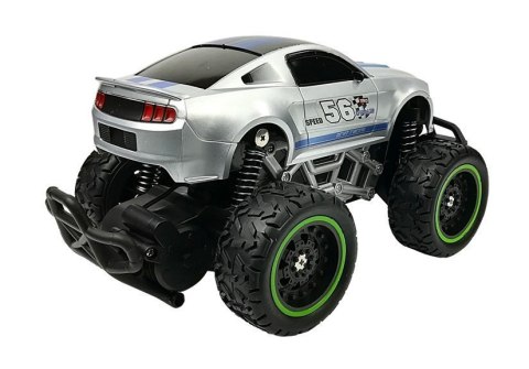 Auto Zdalnie Sterowane R/C 6.5 km/h Wysokie Koła Srebrne Auto Zdalnie Sterowane R/C 6.5 km/h Wysokie Koła Srebrne