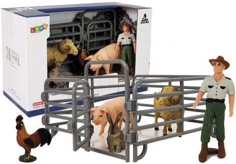 Zestaw Figurek Zwierzęta Domowe Farma Rolnik Owca Baran Zestaw Figurek Zwierzęta Domowe Farma Rolnik Owca Baran