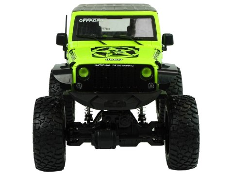 Auto Terenowe Rock Crawler 2.4 GHz Zielone Amortyzatory 4x4 Auto Terenowe Rock Crawler 2.4 GHz Zielone Amortyzatory 4x4