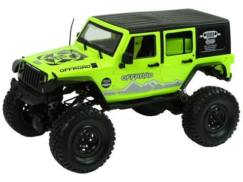 Auto Terenowe Rock Crawler 2.4 GHz Zielone Amortyzatory 4x4 Auto Terenowe Rock Crawler 2.4 GHz Zielone Amortyzatory 4x4