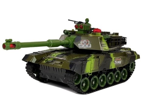 Duży Czołg Zdalnie Sterowany R/C 2.4 Ghz Światła Odgłosy Strzelania Zielony Duży Czołg Zdalnie Sterowany R/C 2.4 Ghz Światła Odgłosy Strzelania Zielony