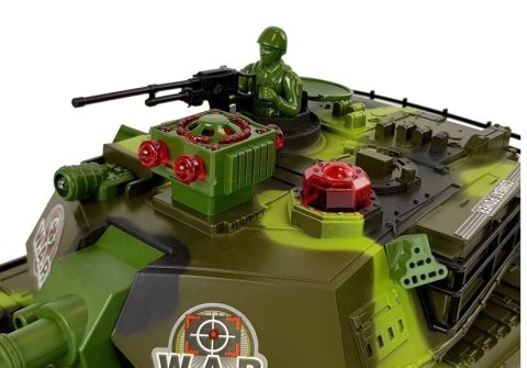 Duży Czołg Zdalnie Sterowany R/C 2.4 Ghz Światła Odgłosy Strzelania Zielony Duży Czołg Zdalnie Sterowany R/C 2.4 Ghz Światła Odgłosy Strzelania Zielony