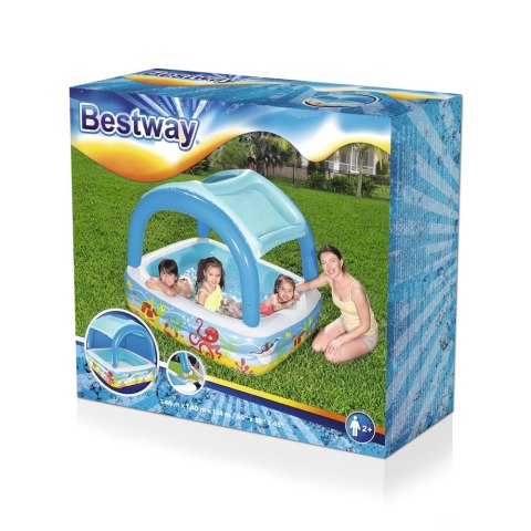 Basen Dmuchany Dla Dzieci Z Daszkiem 140 x 140 x 114 cm Bestway 52192 Basen Dmuchany Dla Dzieci Z Daszkiem 140 x 140 x 114 cm Bestway 52192