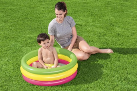 Dmuchany Basenik Tęczowy 70 cm x 24 cm Bestway 51128 Dmuchany Basenik Tęczowy 70 cm x 24 cm Bestway 51128