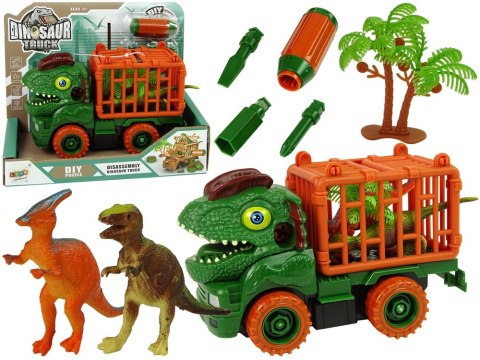 Transporter Ciężarówka Dinozaur do Rozkręcania Zielony Akcesoria Transporter Ciężarówka Dinozaur do Rozkręcania Zielony Akcesoria