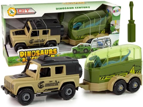 Auto Terenowe Transporter Do Rozkręcania DIY Dinozaur Auto Terenowe Transporter Do Rozkręcania DIY Dinozaur