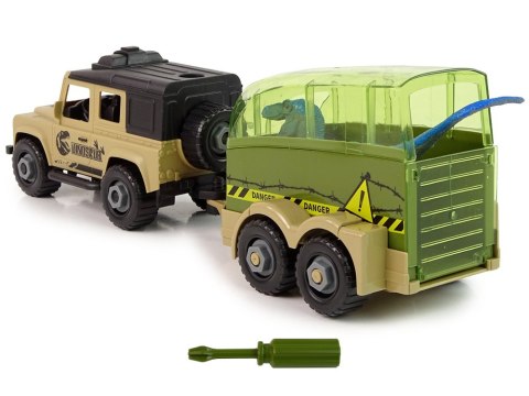 Auto Terenowe Transporter Do Rozkręcania DIY Dinozaur Auto Terenowe Transporter Do Rozkręcania DIY Dinozaur