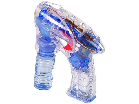 ?Pistolet Do Baniek Mydlanych Światła Diody Przezroczysty ?Pistolet Do Baniek Mydlanych Światła Diody Przezroczysty