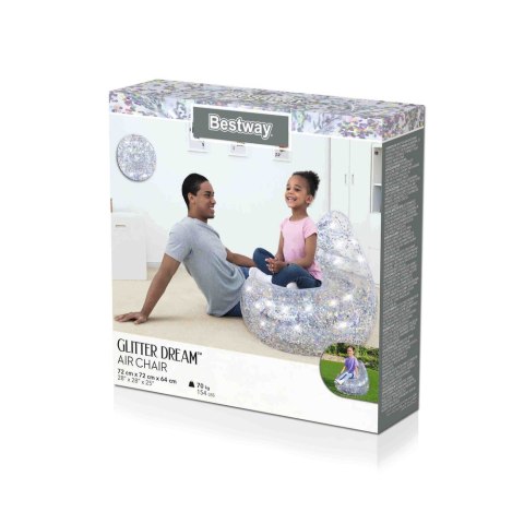 Dmuchany Fotel Brokatowy 72 x 72 x 64 cm Bestway 75105 Dmuchany Fotel Brokatowy 72 x 72 x 64 cm Bestway 75105
