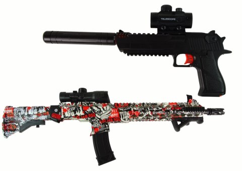 Karabin Pistolet na Kulki Wodne Akcesoria Kolorowy Karabin Pistolet na Kulki Wodne Akcesoria Kolorowy