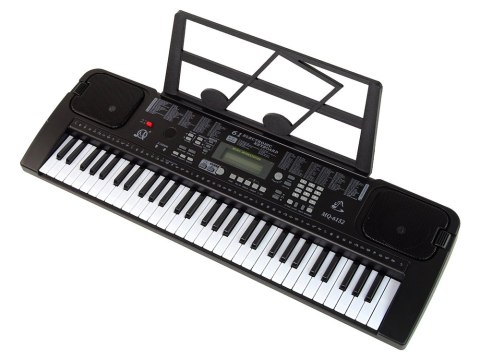 Keyboard Z Mikrofonem Instrument Muzyczny Czarny Keyboard Z Mikrofonem Instrument Muzyczny Czarny
