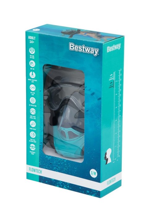 Maska Do nurkowania Pełnotwarzowa Maska ??Do Snorkelingu S/M Bestway 24060 Maska Do nurkowania Pełnotwarzowa Maska ??Do Snorkelingu S/M Bestway 24060
