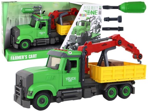 Pojazd Wywrotka Dźwig do Skręcania Rozkręcania DIY Pojazd Wywrotka Dźwig do Skręcania Rozkręcania DIY