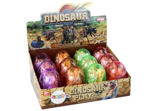 Otwierane Jajo Dinozaura Figurka Żółta 4 Kolory 9 cm Otwierane Jajo Dinozaura Figurka Żółta 4 Kolory 9 cm
