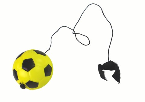 Piłka Nożna PU Na Gumce Jojo Do Odbijania 6 cm Żółta Piłka Nożna PU Na Gumce Jojo Do Odbijania 6 cm Żółta