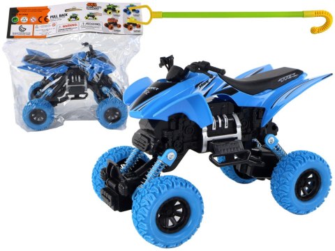 Pojazd Terenowy Pchacz Quad XC Gumowe Koła Niebieski Pojazd Terenowy Pchacz Quad XC Gumowe Koła Niebieski