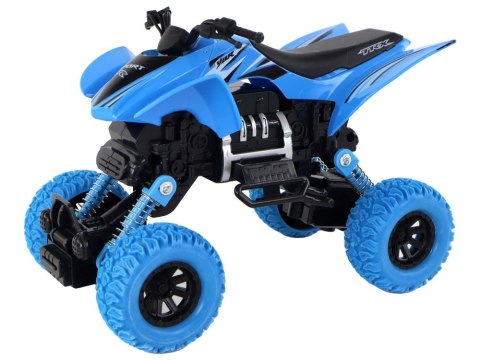 Pojazd Terenowy Pchacz Quad XC Gumowe Koła Niebieski Pojazd Terenowy Pchacz Quad XC Gumowe Koła Niebieski