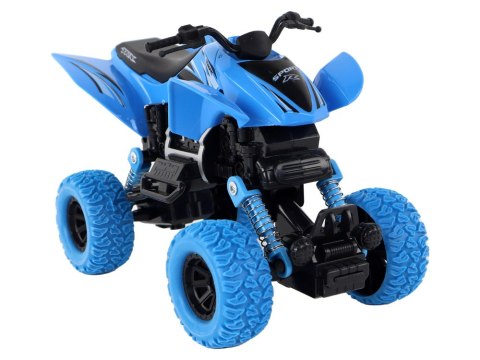 Pojazd Terenowy Pchacz Quad XC Gumowe Koła Niebieski Pojazd Terenowy Pchacz Quad XC Gumowe Koła Niebieski