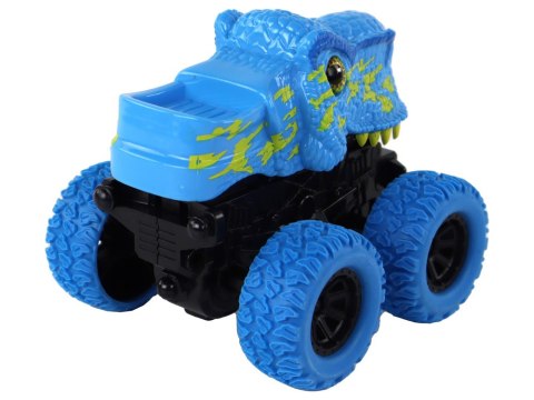 Pojazd Terenowy Pchacz Tyranozaur Rex Gumowe Koła Niebieski Pojazd Terenowy Pchacz Tyranozaur Rex Gumowe Koła Niebieski
