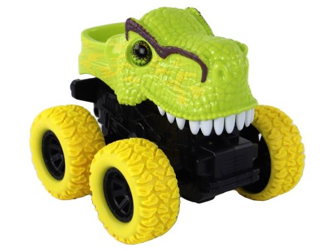 Pojazd Terenowy Pchacz Tyranozaur Rex Gumowe Koła Zielony Pojazd Terenowy Pchacz Tyranozaur Rex Gumowe Koła Zielony