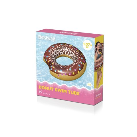 Koło Do Pływania Donut Pączek Brązowy 107 cm Bestway 36118 Koło Do Pływania Donut Pączek Brązowy 107 cm Bestway 36118