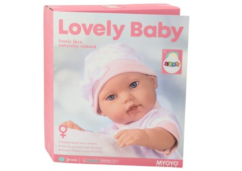 Lalka Bobas W Białej Piżamce Czapeczka Kołderka Podusia Lalka Bobas W Białej Piżamce Czapeczka Kołderka Podusia