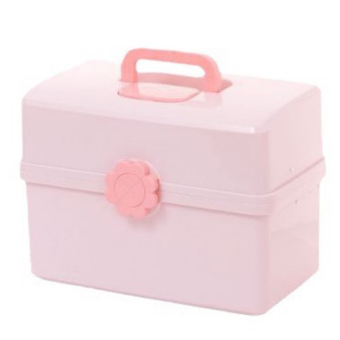 Organizer Pudełko Na Biżuterię Kosmetyki Akcesoria Różowe 29x16x16cm Organizer Pudełko Na Biżuterię Kosmetyki Akcesoria Różowe 29x16x16cm