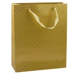 Torba Prezentowa Papierowa Złota Elegancka 32 x 26 x 12cm