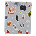 Torba Prezentowa Naklejki Kolorowe Znaczki 32 x 26 x 12 cm