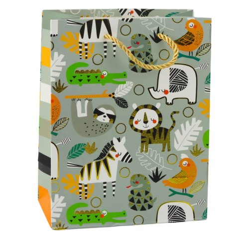 Torba Prezentowa Papierowa Zwierzęta Safari 23 x 18 x 10,5 cm Torba Prezentowa Papierowa Zwierzęta Safari 23 x 18 x 10,5 cm