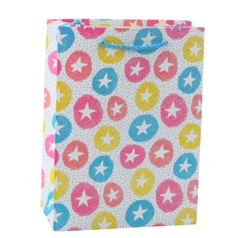 Torba Prezentowa Serca Gwiazdki Kropki Paski Kolorowe 23 x 18 x 10,5 cm Torba Prezentowa Serca Gwiazdki Kropki Paski Kolorowe 23 x 18 x 10,5 cm